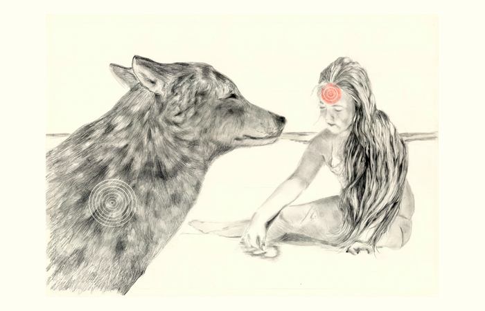 Serie di tre disegni